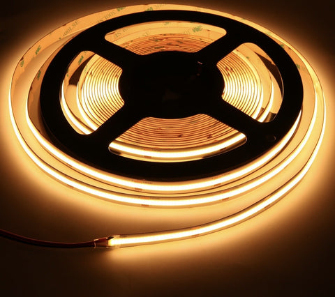 24v COB LED strip | Leading24-Pro/COB | Warm white | 10w/m | 480 LEDS/m - Dotless strip for longer run lengths