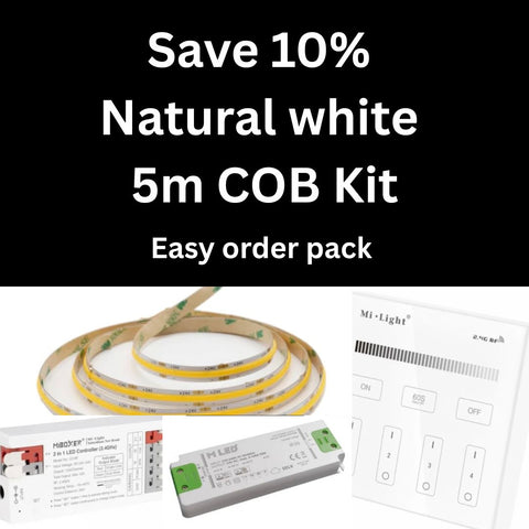 COB kit natural | Wireless wall controller | 5m