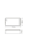 Receiver unit for single colour LED strip - 12A