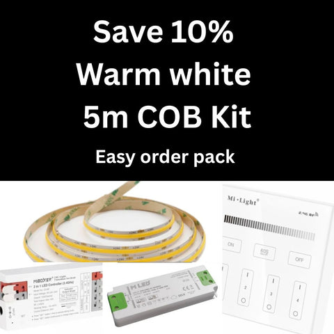 COB kit warm | Wireless wall controller | 5m