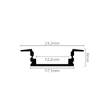 Standard Recessed Aluminium Channel - 12 x 2m lengths - Bulk Buy Discount - LUMILED LIMITED -  Domestic and commercial grade led strip lights call us today 02476 262 328                                                