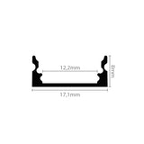 Standard Surface Aluminium Channel - 12 x 2m lengths - Bulk Buy Discount - LUMILED LIMITED -  Domestic and commercial grade led strip lights call us today 02476 262 328                                                